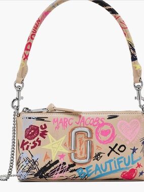 Marc Jacobs SOLD OUT Graffiti Leather Shoulder Bag ✨☄️Main Character Energy 💅🏼👌🏼